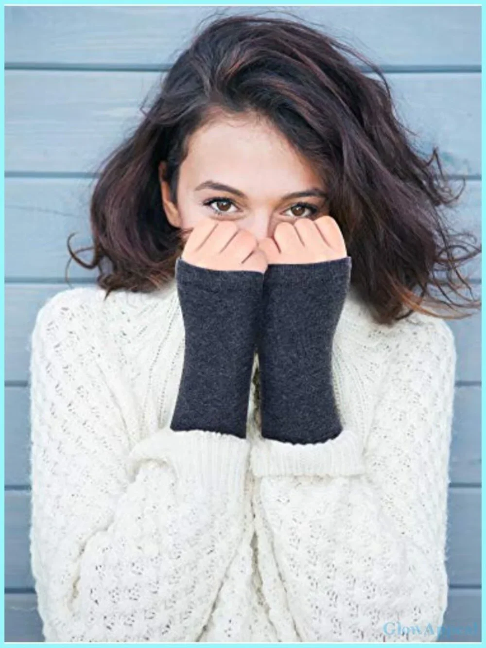 4 Pairs Fingerless Gloves Women Thumb Hole Arm Warmers Stretchy Knit